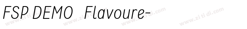 FSP DEMO   Flavoure字体转换